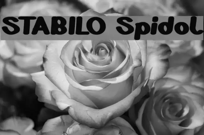 STABILO Spidol Font examples