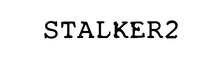 STALKER2  Frei Schriftart Herunterladen