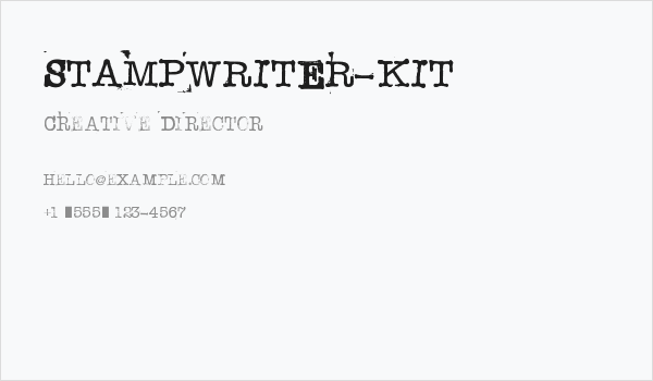 STAMPWRITER-KIT Business Card