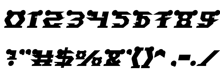 STARGAZER Bold Italic Font OTHER CHARS