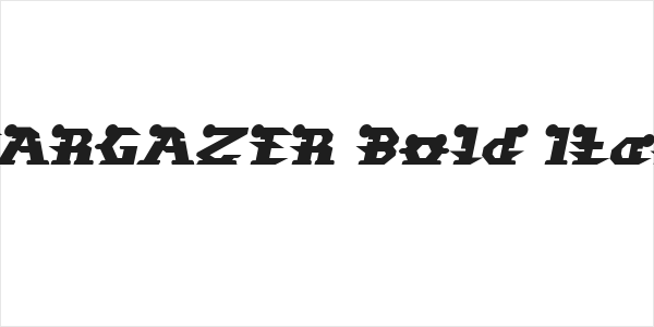 STARGAZER Bold Italic Logo
