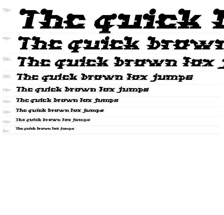 STARGAZER Bold Italic Waterfall