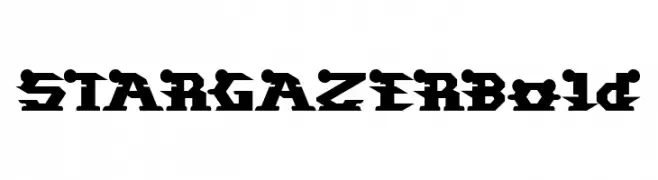 STARGAZER Bold  font caratteri gratis
