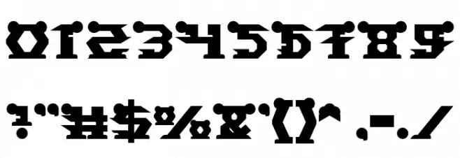 STARGAZER Bold Font OTHER CHARS