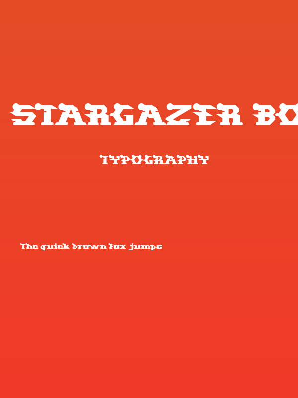 STARGAZER Bold Poster