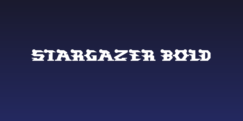 STARGAZER Bold Social Header