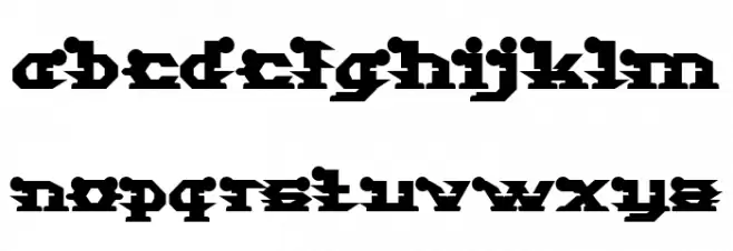 STARGAZER Bold Font Litere mici