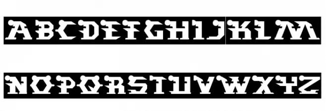 STARGAZER-Inverse Schriftart Groß