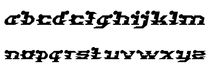 STARGAZER Italic Font LOWERCASE