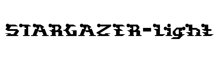 STARGAZER-Light  font caratteri gratis