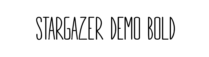 STARGAZER demo Bold  Frei Schriftart Herunterladen