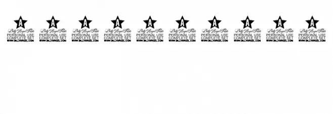 STARSSTRIPESPERSONALUSE-Solid 字体 其它煤焦