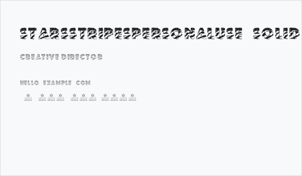 STARSSTRIPESPERSONALUSE-Solid Business Card