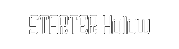 STARTER Hollow  नि: शुल्क फ़ॉन्ट्स डाउनलोड