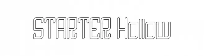 STARTER Hollow  नि: शुल्क फ़ॉन्ट्स डाउनलोड
