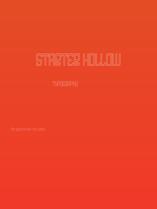 STARTER Hollow Poster
