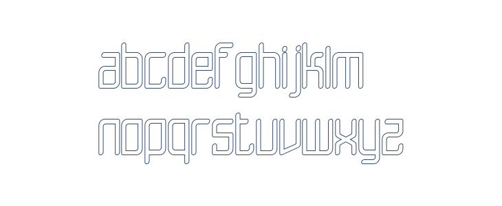 STARTER Hollow Lowercase