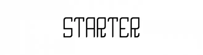 STARTER  フリーフォントのダウンロード
