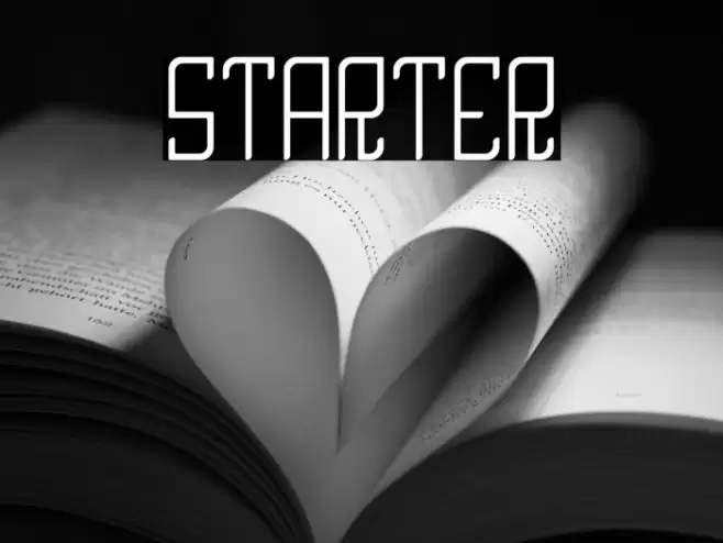 STARTER Font examples