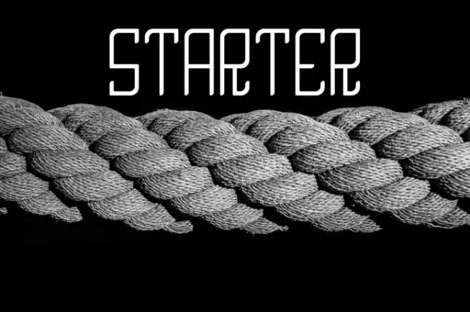 STARTER Font examples