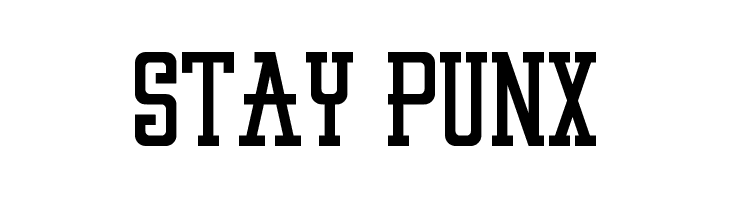 STAY PUNX Font