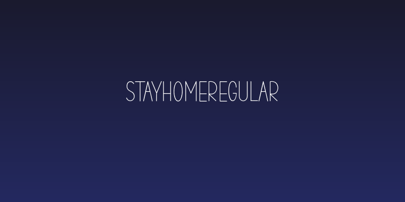 STAYHOMERegular Social Header