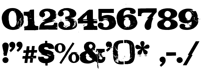 STEAK Font OTHER CHARS