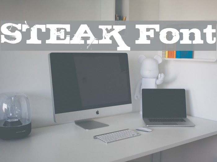 STEAK Font examples