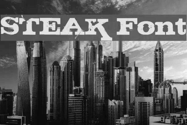 STEAK फ़ॉन्ट examples
