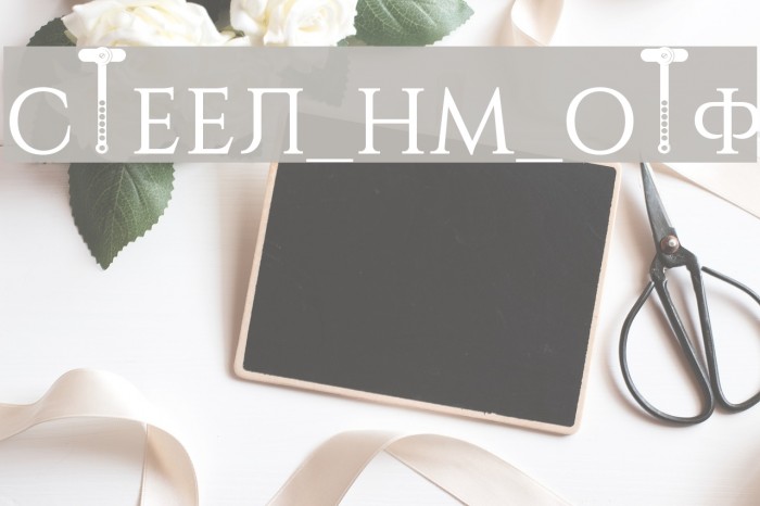 STEEL_NM_OTF Font examples