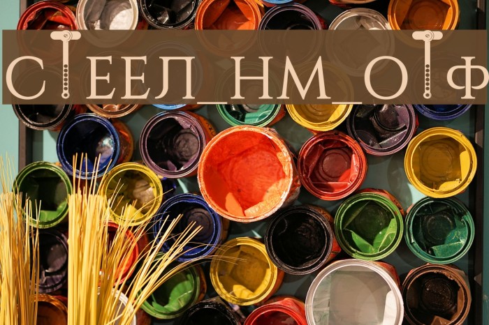 STEEL_NM_OTF Font examples
