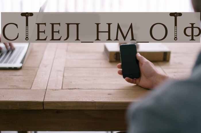 STEEL_NM_OTF Font examples