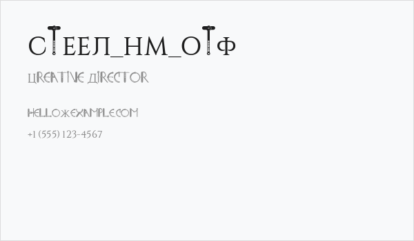 STEEL_NM_OTF Business Card