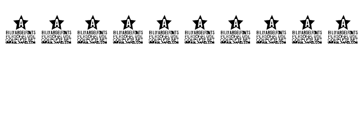 STENCILED PERSONAL USE Regular Caratteri ALTRI CARATTERI