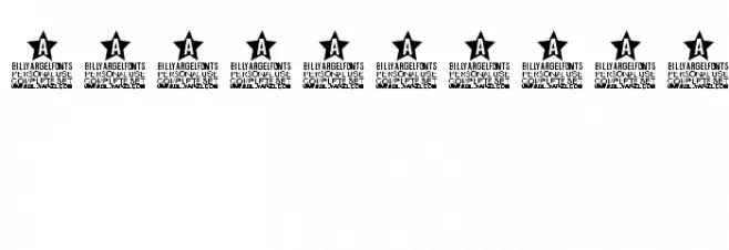 STENCILED PERSONAL USE Regular Caratteri ALTRI CARATTERI