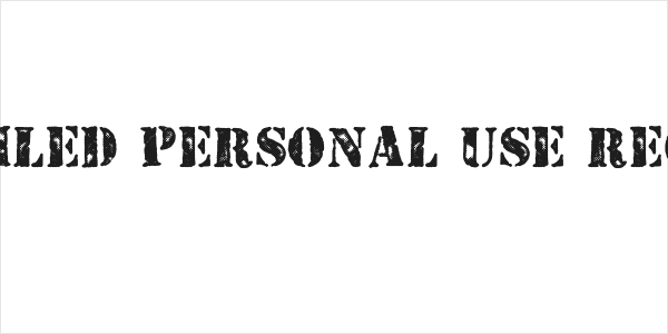 STENCILED PERSONAL USE Regular Logo
