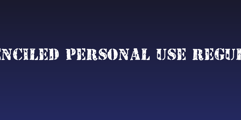 STENCILED PERSONAL USE Regular Social Header