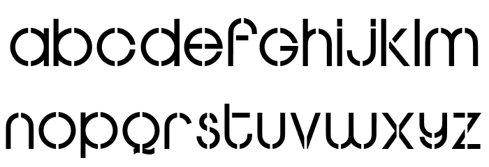 STENCILOVE PERSONAL USE Regular Font LOWERCASE