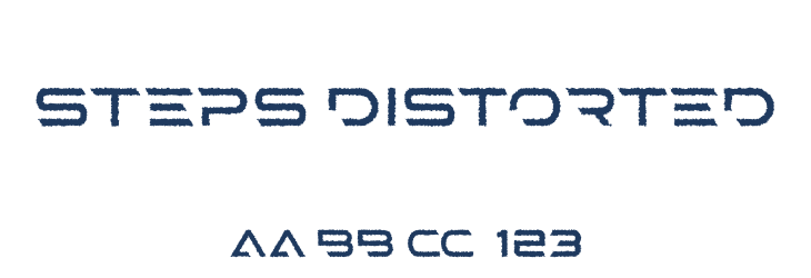STEPS Distorted Font Preview