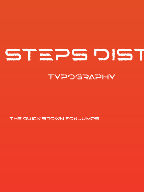 STEPS Distorted Poster