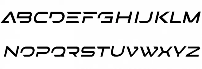 STEPS Oblique Outline フォント 大文字