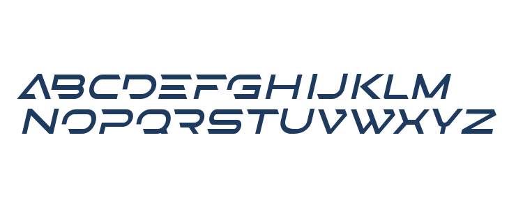 STEPS Oblique Outline Uppercase