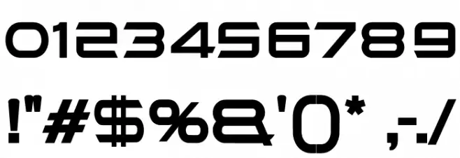 STEPS Outline Font OTHER CHARS