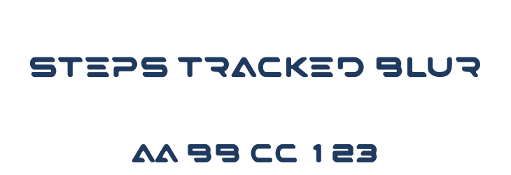 STEPS Tracked Blur Font Preview