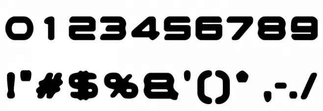 STEPS Tracked Blur Font OTHER CHARS