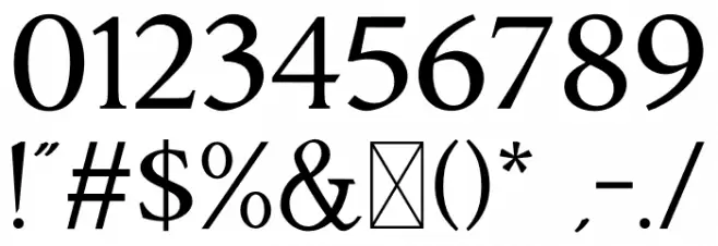 STERLA Font OTHER CHARS