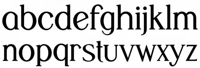 STERLA फ़ॉन्ट लोअरकेस