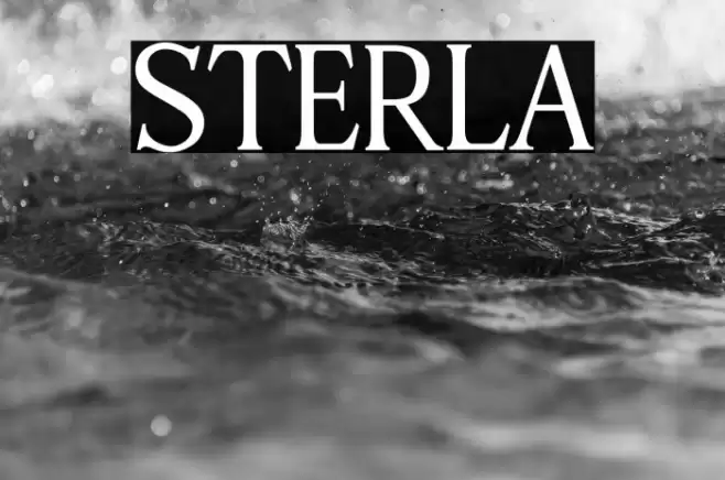 STERLA Font examples