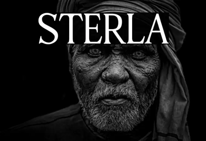 STERLA Font examples