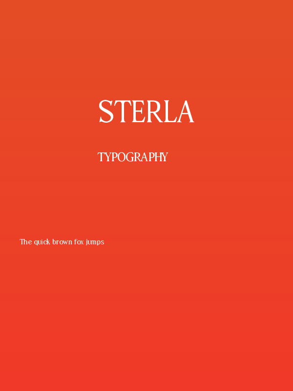 STERLA Poster